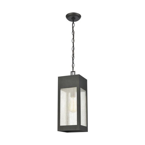 Angus 7'' Wide 1-Light Outdoor Pendant - Charcoal